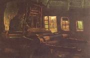 Vincent Van Gogh Weaver,Interior with Three Small Windows (nn04) china oil painting artist
